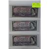 Image 1 : 1954 CANADA $10.00 REPLACEMENT NOTES WITH MIXED X3