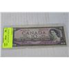 Image 1 : 1954 CANADIAN $10.00 NOTE WITH CUTTING ERROR