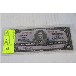 1937 BANK OF CANADA $10.00 GORDON/TOWERS