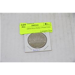 1963 CANADIAN SILVER DOLLAR 4 WATER LINES