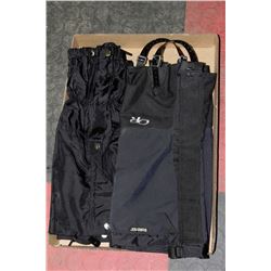FLAT W/2 PAIRS OF GAITERS - GORTEX &