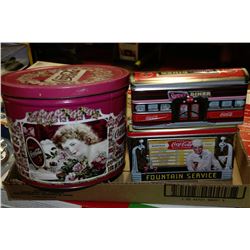 COCA COLA MINNIE MOUSE TINS X2