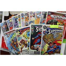 16 ASSORTED SUPERMAN COMICS