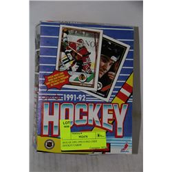 BOX OF 1991-1992 O-PEE-CHEE HOCKEY CARDS
