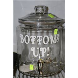 2 GALLON DRINK DISPENSER "BOTTOMS UP"
