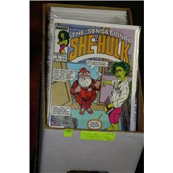 BOX W/ OVER 90 COLLECTIBLE COMICS