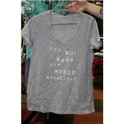 LADIES MATERNITY GREY T SHIRT SIZE M