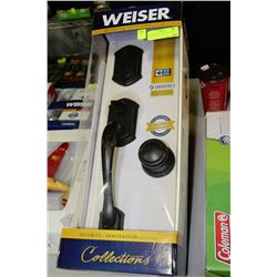 WEISER FRONT ENTRY DEADBOLT LOCK SET WITH HANDLE