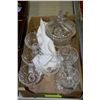 Image 1 : 8 PIECES CRYSTAL CANDY DISH/CREAM-SUGAR/GLASSES
