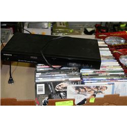 50 DVDS AND DVD PLAYER
