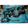 Image 1 : NEW MAKITA CORDLESS DRILL SET WITH 2 BATTERIES &