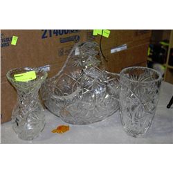 3 PIECE PINWHEEL CRYSTAL