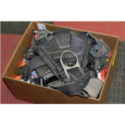 BOX OF SAFETY VESTS, HIGH VISIBILITY (4QTY),  WITH