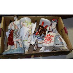 4 SIGNED EASTERN FIGURINES