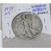 Image 1 : 1938 WALKING LIBERTY USA SILVER HALF- DOLLAR