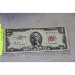 1953 USA $2.00 BANK NOTE