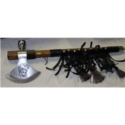 DECORATIVE NATIVE AXE PIPE