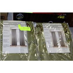 2-RING TOP PANEL CURTAINS 96" LENGTH SAGE X2