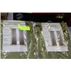 Image 1 : 2-RING TOP PANEL CURTAINS 96" LENGTH SAGE X2