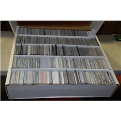BOX FULL OF 3000 HOCKEY/FOOTBALL CARDS