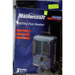 MASTERCRAFT 2 HEAT SETTING FAN-FORCED UTILITY FAN