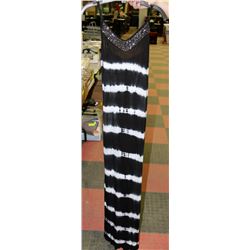 BLACK STRIPED SUMMER DRESS SIZE S