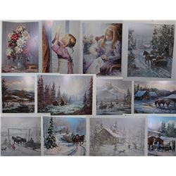 12 ASSORTED GEORGIA JARVIS & ILLES PRINTS