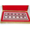 12 PIECE YEAR OF RABBIT ELECTROPLATED COIN SET