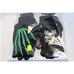 6 PACK OF SAFETY GLOW IN THE DARK GLOVES
