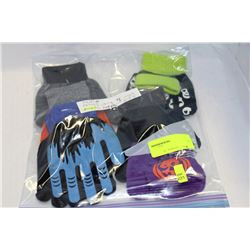 6 PACK OF SAFETY GLOW IN THE DARK GLOVES