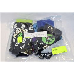 6 PACK OF SAFETY GLOW IN THE DARK GLOVES