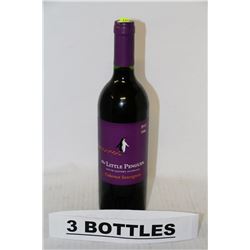 3 BOTTLES OF LITTLE PENGUIN CANERNET SAUVIGNON