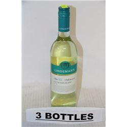 3 BOTTLES OF LINDMANNS SAUVIGNONS