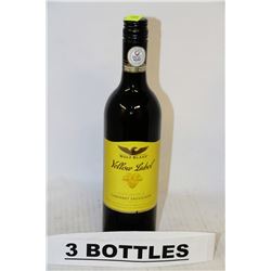 3 BOTLE OF YELLOW LABEL CABERNET SAUVIGNON