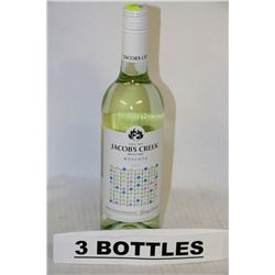 3 BOTTLES OF JACOBS CREEK MOSCATO