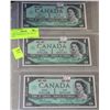 Image 1 : 1967 CENTENNIAL 1 DOLLAR BANKNOTES X3