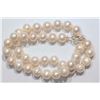 Image 2 : #3-STERLING SILVER CLASP FRESHWATER PEARL NECKLACE