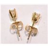 Image 3 : #4-14K GOLD DIAMOND- (0.19CT) EARRINGS