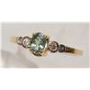 Image 2 : #9-14K GOLD ALEXANDRITE (0.40CT) & DIAMOND RING