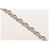 Image 2 : #11-STERLING SILVER DIAMOND (0.50CT) BRACELET