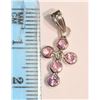 Image 3 : #14-14K WHITE GOLD PINK SAPPHIRE (0.70CT) &