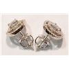 Image 3 : #17-14K GOLD DIAMOND (0.58CT) EARRINGS WITH