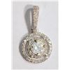 Image 1 : #21-14K WHITE GOLD DIAMOND (0.47CT) PENDANT WITH