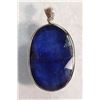 Image 1 : #24-14K WHITE GOLD SAPPHIRE (23.0CT) PENDANT