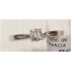#26-14K WHITE GOLD DIAMOND (0.25CT) RING