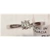 Image 1 : #26-14K WHITE GOLD DIAMOND (0.25CT) RING