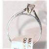 Image 2 : #26-14K WHITE GOLD DIAMOND (0.25CT) RING