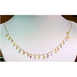 #30-10K GOLD MULTI-COLOURED SAPPHIRE (9.0CT)