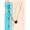 Image 2 : #33-10K GOLD BLUE DIAMOND (0.35CT) NECKLACE