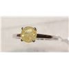 Image 1 : #39-14K WHITE GOLD YELLOW DIAMOND (1.09CT)